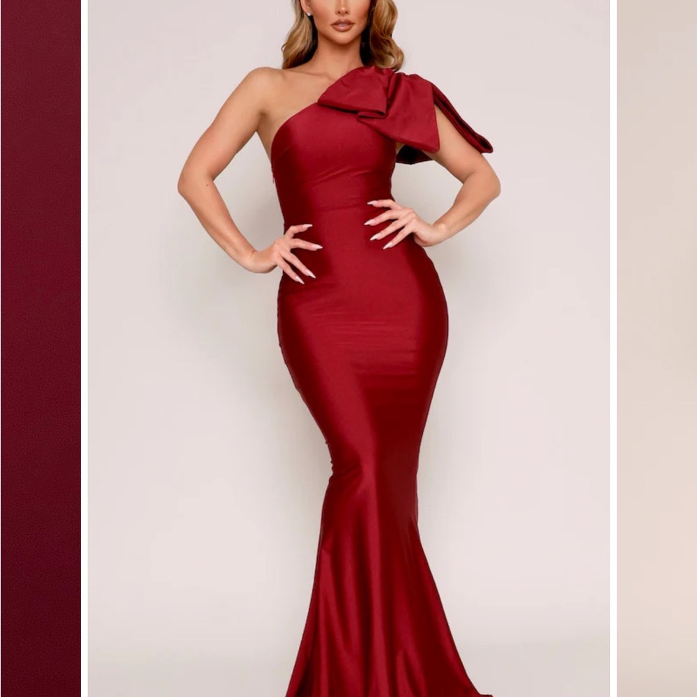 Bow shoulder dress